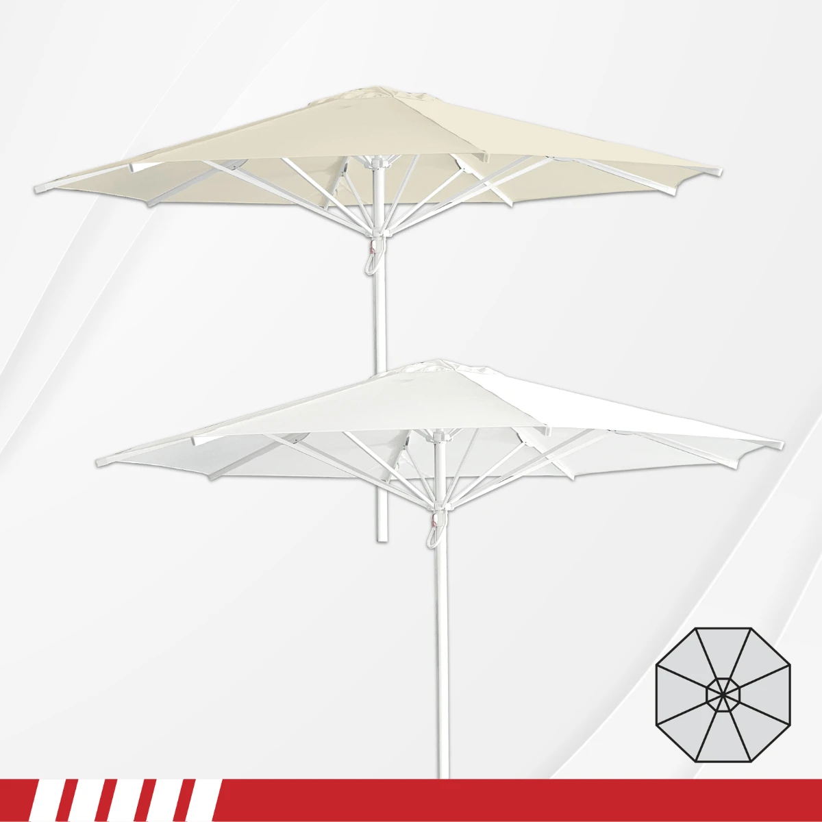 Алуминиев чадър d 3.50 м