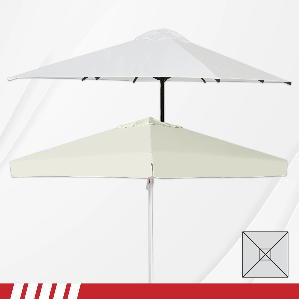Алуминиев чадър  3.50 х 3.50 м